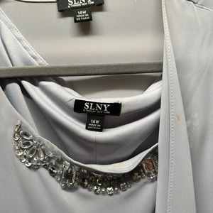 Silver cocktail dress